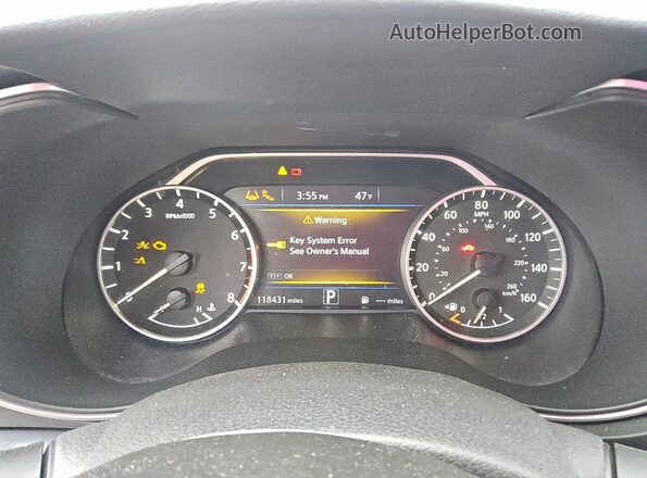 1N4AA6EV0LC374643 2020 NISSAN MAXIMA SR White ხელსაწყოთა პანელის ხედი