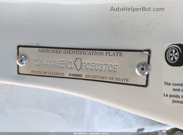 1N4AA6EV1PC503706 2023 NISSAN MAXIMA SR White 