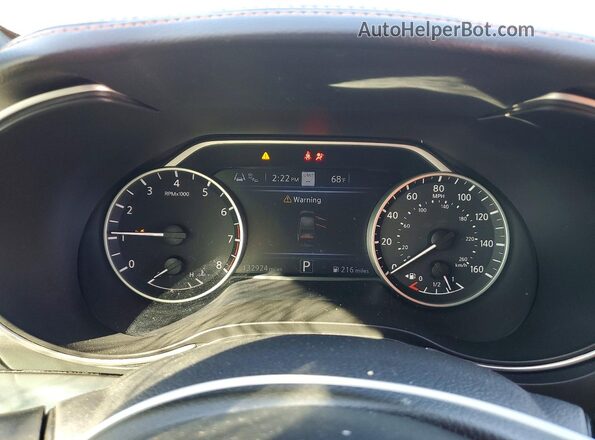 1N4AA6EV2MC508733 2021 NISSAN MAXIMA SR Gray Widok zestawu wskaźników