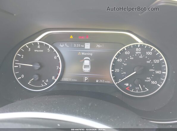 1N4AA6EV3MC505596 2021 NISSAN MAXIMA SR Black Vista de los asientos traseros