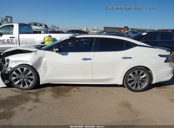 1N4AA6FV0MC501603 2021 NISSAN MAXIMA PLATINUM White უკანა სალონის ხედი