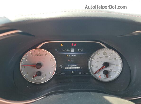 1N4AA6FV2MC511081 2021 NISSAN MAXIMA PLATINUM Gray Սարքավորումների վահանակի տեսք