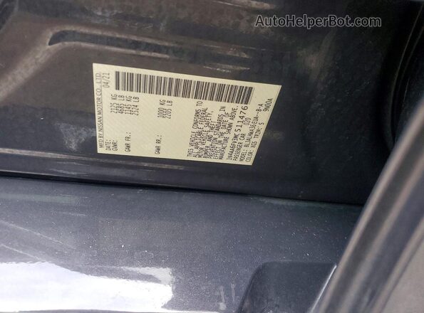 1N4AA6FV3MC511476 2021 NISSAN MAXIMA PLATINUM Gray Engine compartment view