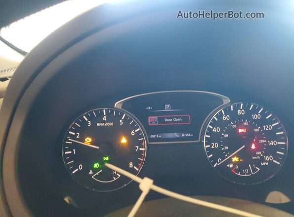 1N4AL3AP6JC155215 2018 NISSAN ALTIMA Черный Вид щитка приборов