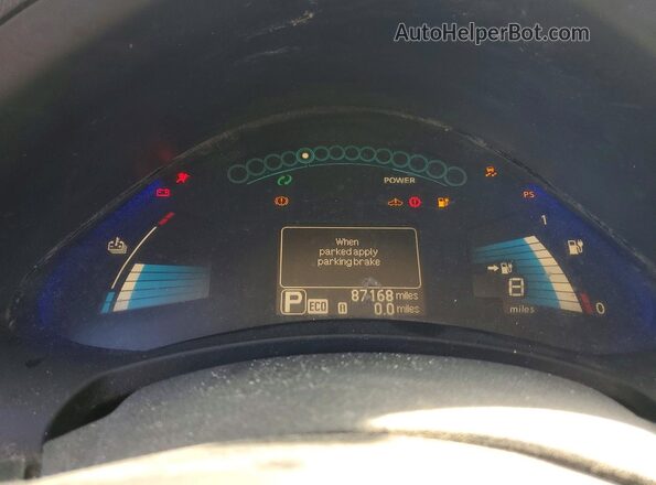 1N4AZ0CP5GC302479 2016 NISSAN LEAF Gray Вид щитка приладів