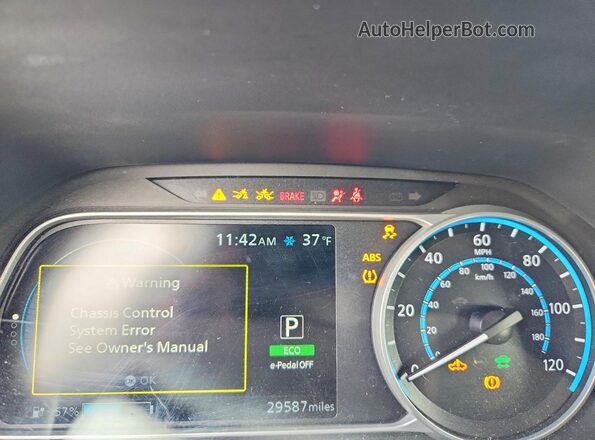 1N4AZ1BP8LC309296 2020 NISSAN LEAF Silver 