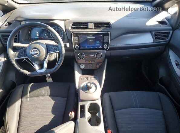 1N4AZ1BV1PC559905 2023 NISSAN LEAF Blue Dashboard view
