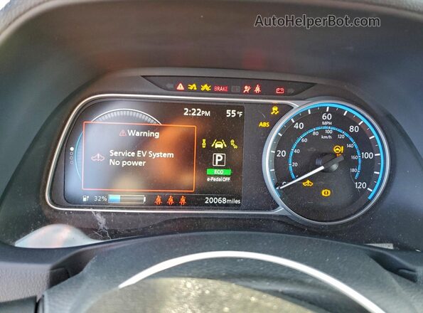 1N4AZ1BV3SC561776 2025 NISSAN LEAF Gray Widok zestawu wskaźników