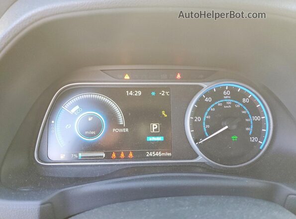 1N4AZ1BV5PC553993 2023 NISSAN LEAF Blue Vista del cuadro de instrumentos