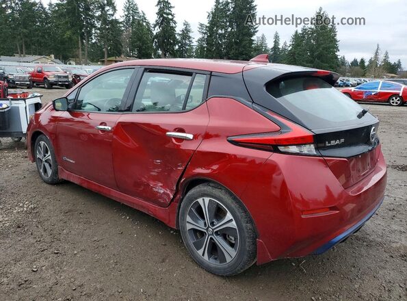 1N4AZ1CP4KC306487 2019 NISSAN LEAF Красный Задняя левая четверть