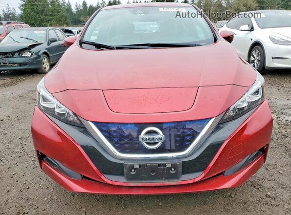 1N4AZ1CP4KC306487 2019 NISSAN LEAF Красный Вид спереди