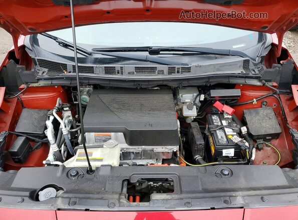 1N4AZ1CP4KC306487 2019 NISSAN LEAF Красный Вид подкапотного пространства