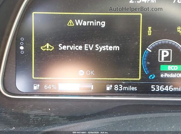 1N4AZ1CP5KC305512 2019 NISSAN LEAF Black 