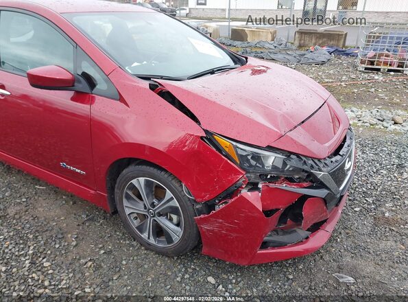1N4AZ1CPXJC306640 2018 NISSAN LEAF Red Vista frontal