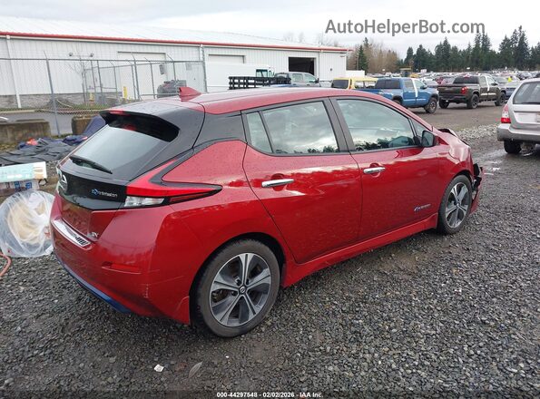 1N4AZ1CPXJC306640 2018 NISSAN LEAF Red Trasero derecho