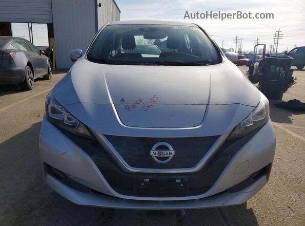 1N4AZ1CV9MC555885 2021 NISSAN LEAF Silver Դիմացի տեսք