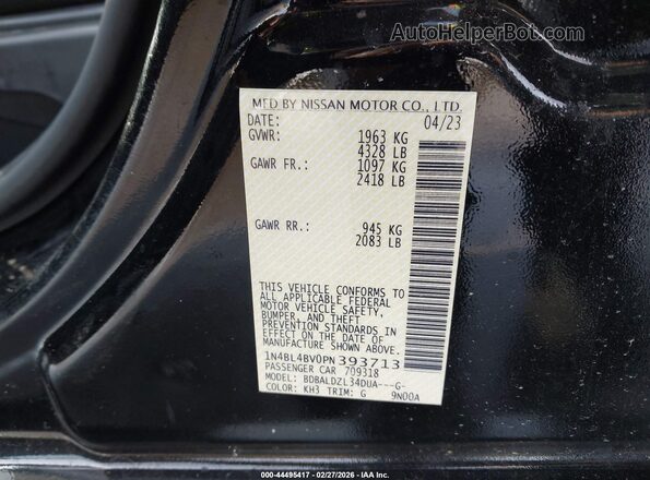 1N4BL4BV0PN393713 2023 NISSAN ALTIMA Black 