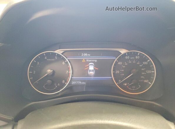1N4BL4BV2KC130305 2019 NISSAN ALTIMA White ხელსაწყოთა პანელის ხედი