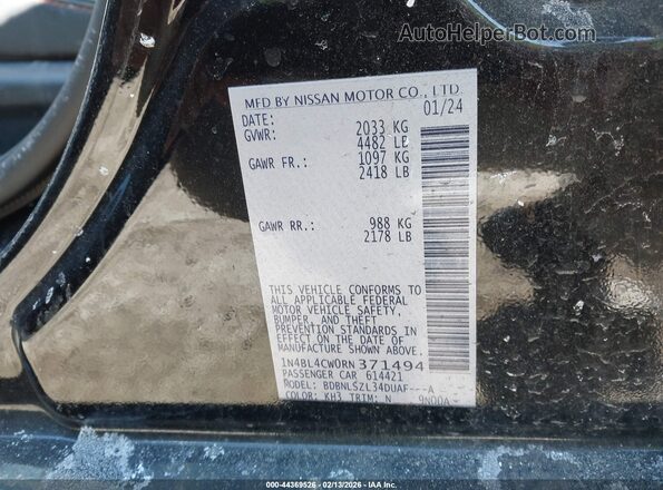 1N4BL4CW0RN371494 2024 NISSAN ALTIMA Black 