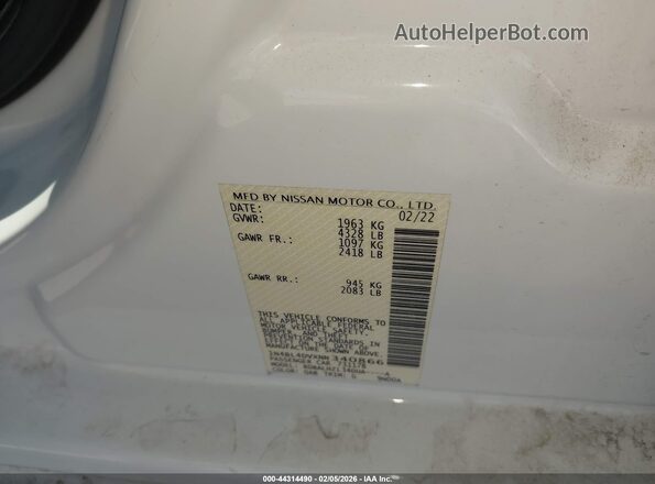 1N4BL4DVXNN340866 2022 NISSAN ALTIMA White 