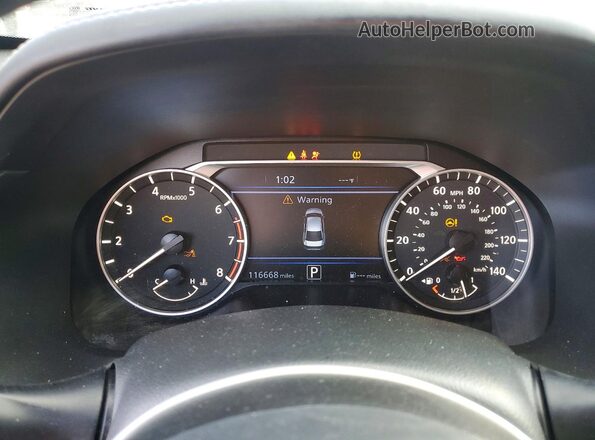 1N4BL4EV3KC241165 2019 NISSAN ALTIMA Black Widok zestawu wskaźników