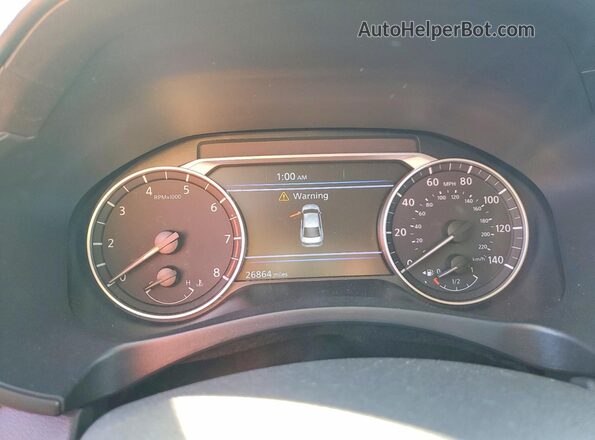 1N4BL4EV6LC191332 2020 NISSAN ALTIMA Серебряный Вид щитка приборов