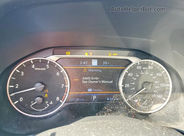 1N4BL4EW0MN301886 2021 NISSAN ALTIMA Red Instrument cluster view