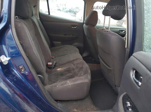 1N4BZ0CP0HC304856 2017 NISSAN LEAF Blue Հետևի նստատեղերի տեսք