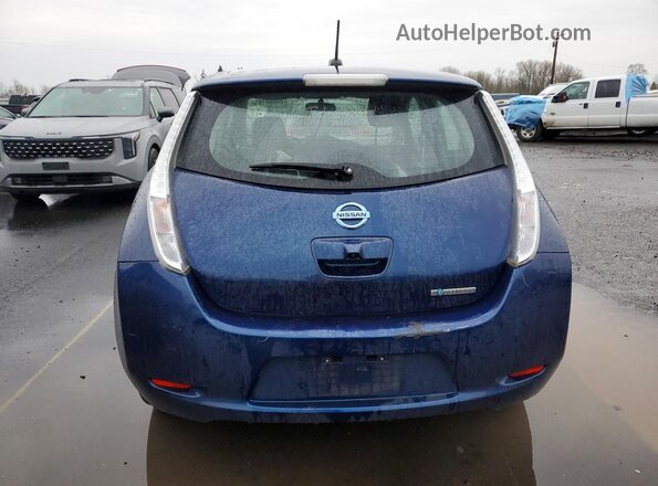 1N4BZ0CP0HC304856 2017 NISSAN LEAF Blue Հետևի տեսք