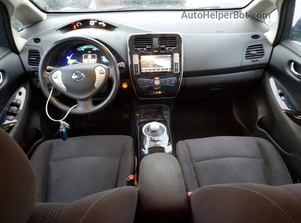 1N4BZ0CP0HC304856 2017 NISSAN LEAF Blue Առջևի վահանակի տեսք