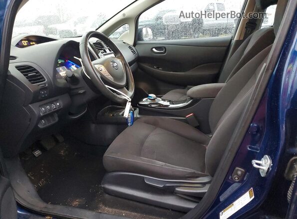 1N4BZ0CP0HC304856 2017 NISSAN LEAF Blue Սալոնի դիմացի տեսք