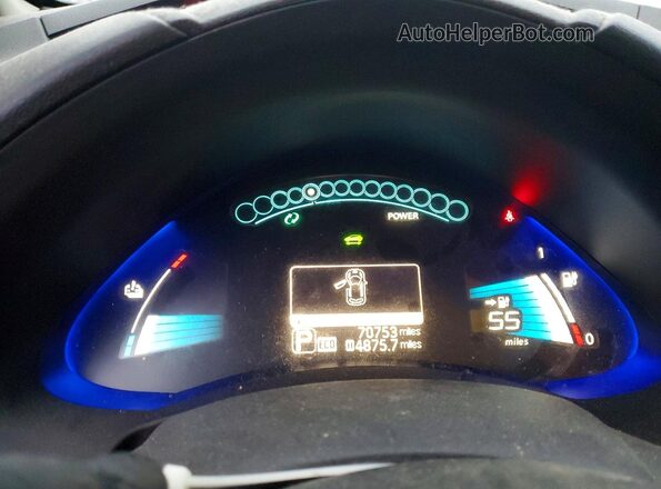 1N4BZ0CP0HC304856 2017 NISSAN LEAF Blue Սարքավորումների վահանակի տեսք