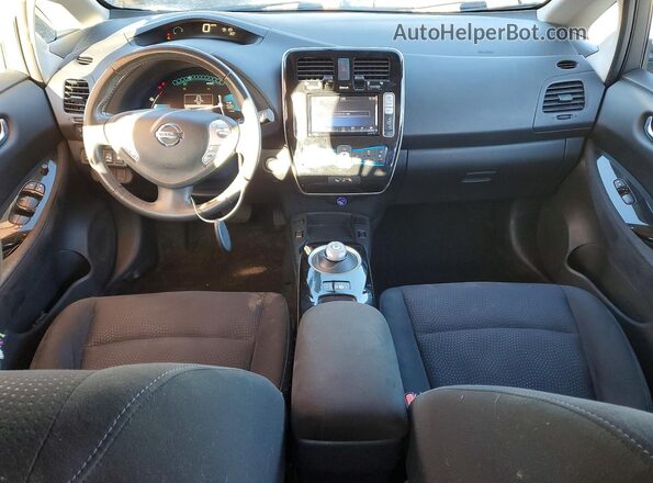 1N4BZ0CP1HC306664 2017 NISSAN LEAF Gray Առջևի վահանակի տեսք