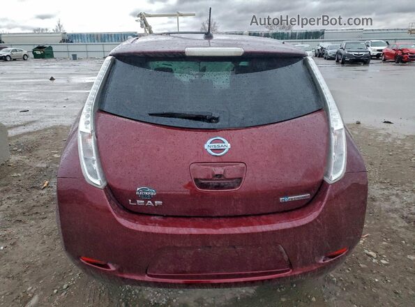 1N4BZ0CP5HC301242 2017 NISSAN LEAF Burgundy 