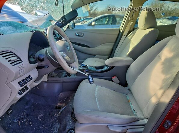 1N4BZ0CP5HC301242 2017 NISSAN LEAF Burgundy 