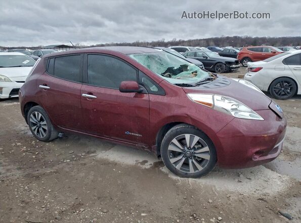 1N4BZ0CP5HC301242 2017 NISSAN LEAF Burgundy 