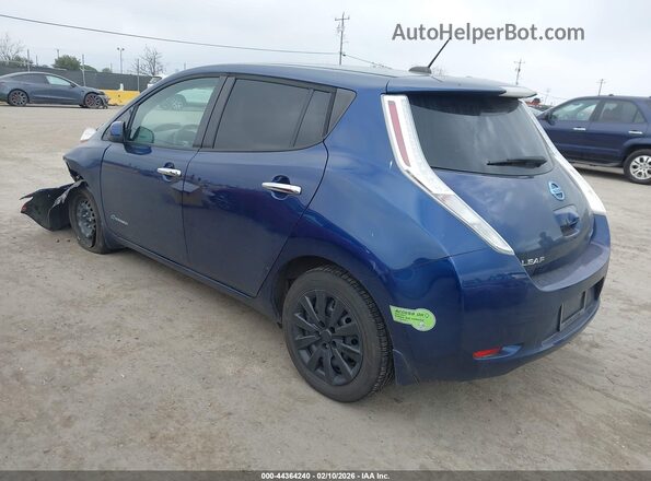 1N4BZ0CP5HC307848 2017 NISSAN LEAF Dark Blue Trasero izquierdo