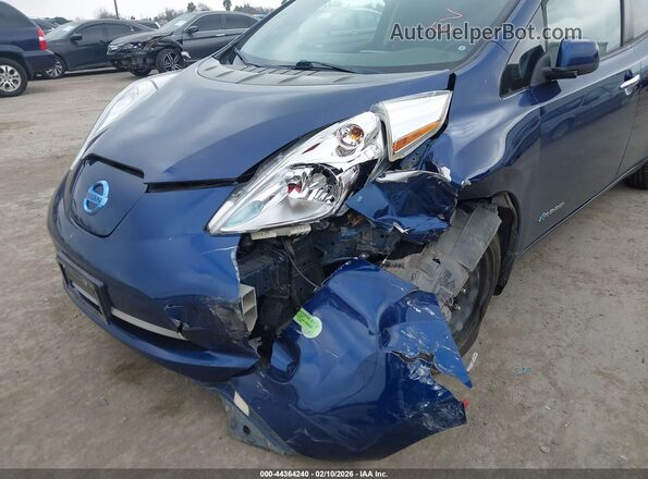 1N4BZ0CP5HC307848 2017 NISSAN LEAF Dark Blue Vista frontal