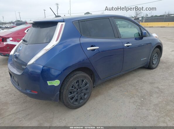 1N4BZ0CP5HC307848 2017 NISSAN LEAF Dark Blue Trasero derecho