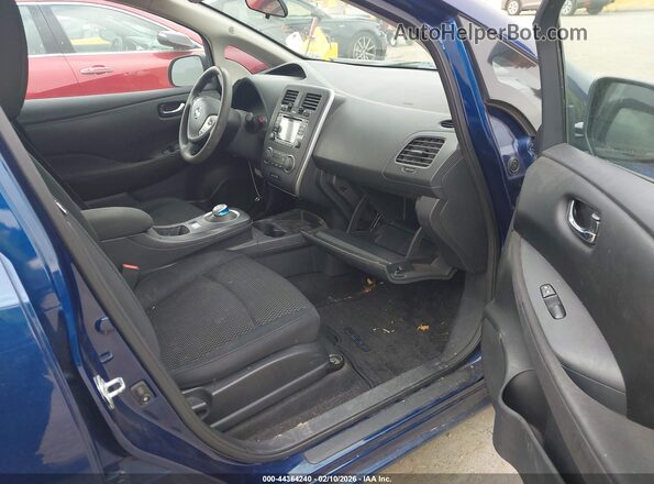 1N4BZ0CP5HC307848 2017 NISSAN LEAF Dark Blue Vista interior delantera