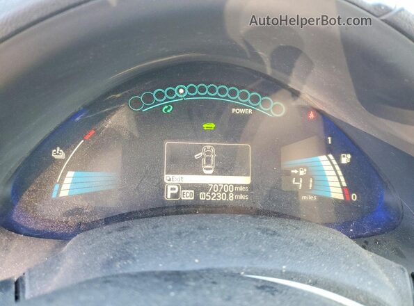 1N4BZ0CP5HC310409 2017 NISSAN LEAF Gray Սարքավորումների վահանակի տեսք