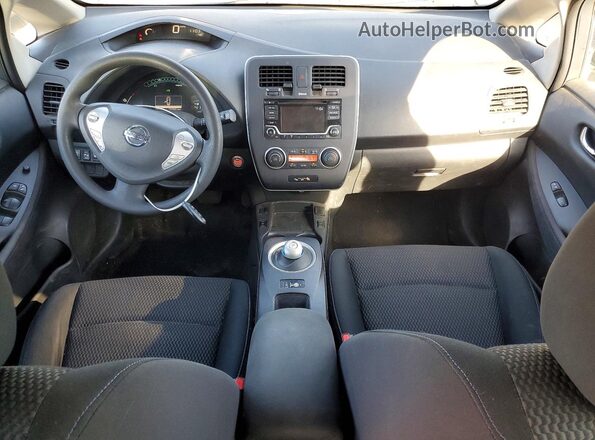 1N4BZ0CP5HC310409 2017 NISSAN LEAF Gray Առջևի վահանակի տեսք