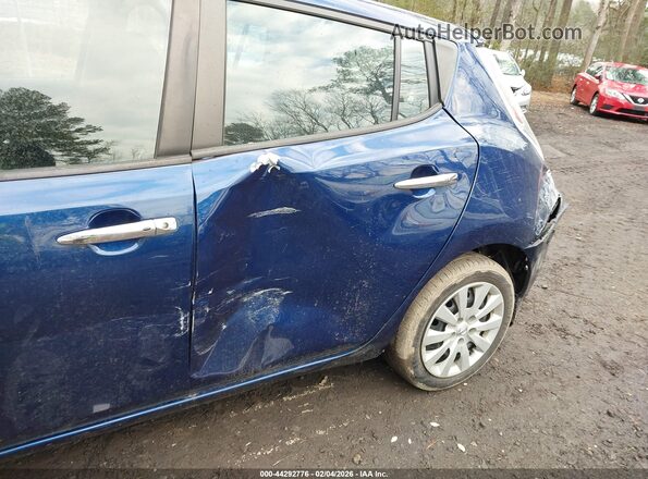 1N4BZ0CP8HC310873 2017 NISSAN LEAF Blue Front view