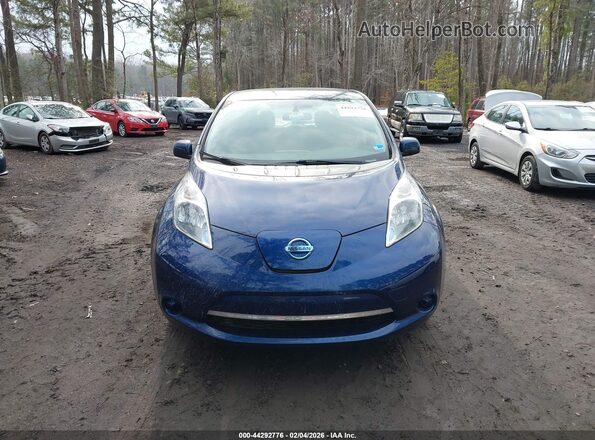 1N4BZ0CP8HC310873 2017 NISSAN LEAF Blue Instrument cluster view