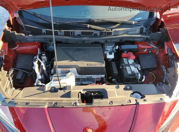 1N4BZ1CV4NC554665 2022 NISSAN LEAF Red Widok komory silnika