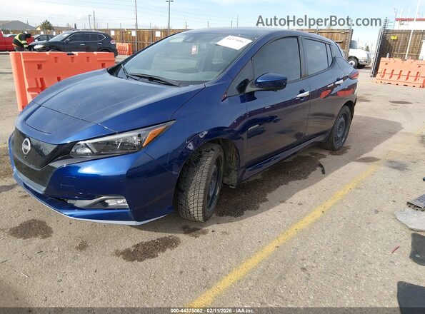 1N4CZ1CV1PC556977 2023 NISSAN LEAF Blue წინა მარცხენა ხედი სამი მეოთხედიდან