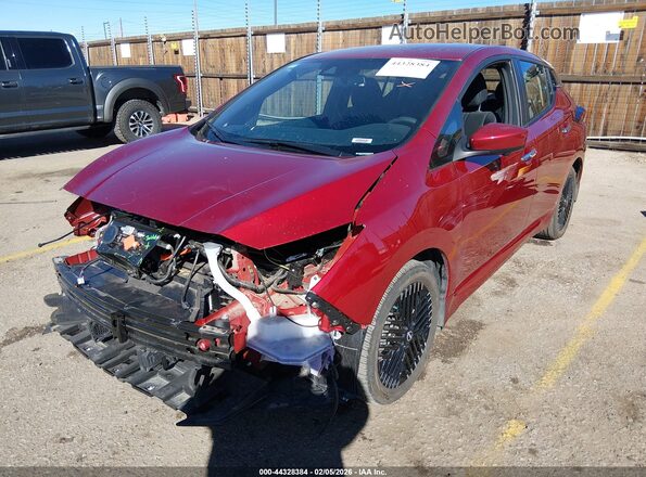 1N4CZ1CV1SC565638 2025 NISSAN LEAF Red Front left