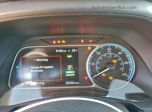 1N4CZ1CV7PC563092 2023 NISSAN LEAF Синий 