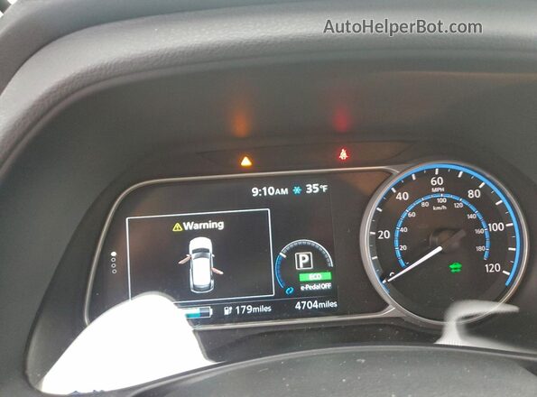 1N4CZ1CV7SC565109 2025 NISSAN LEAF White Вид щитка приладів