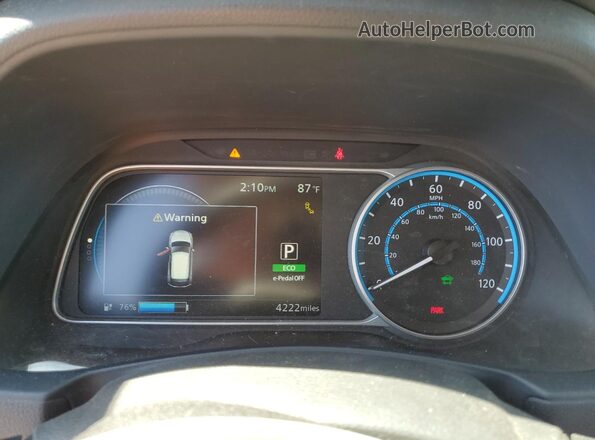 1N4CZ1CV9RC556695 2024 NISSAN LEAF White Vista del cuadro de instrumentos